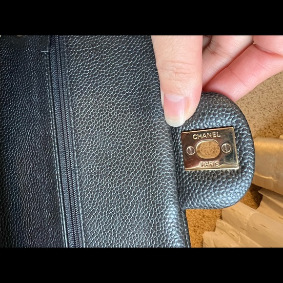 Chanel classic iridescent Dark gray 25 series. Very good condition - Picture 13 of 16